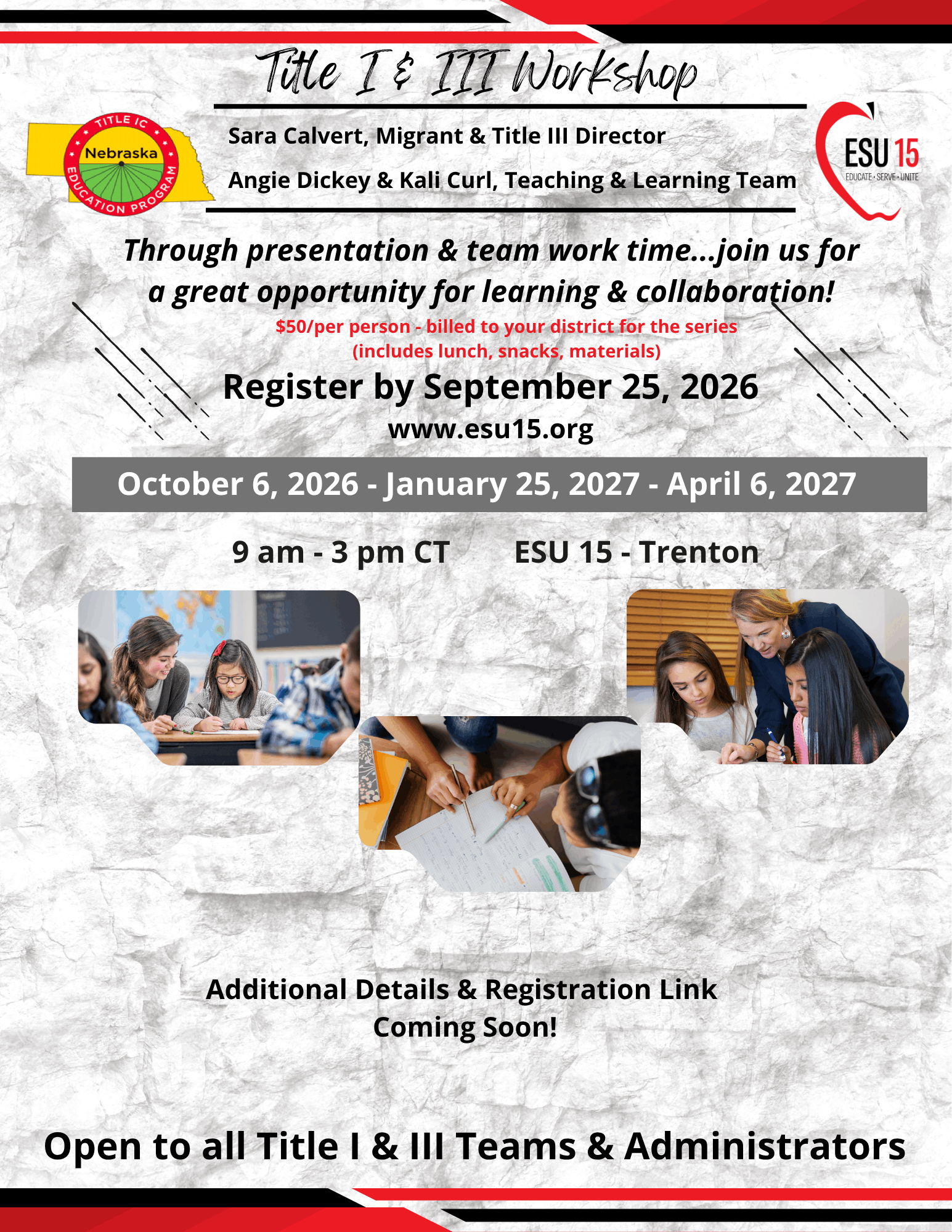 Title I & Title III Workshop Series